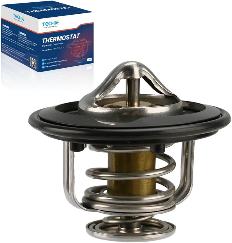 Techie Engine Thermostat 19301-PAA-306 Compatible with Honda Civic 1991-2003,Accord 1990-2002,CR-V 1997-2001 for Acura Integra 1990-2001,Acura Legend 1986-1990,Replace for 19301PLC315 - Image 1